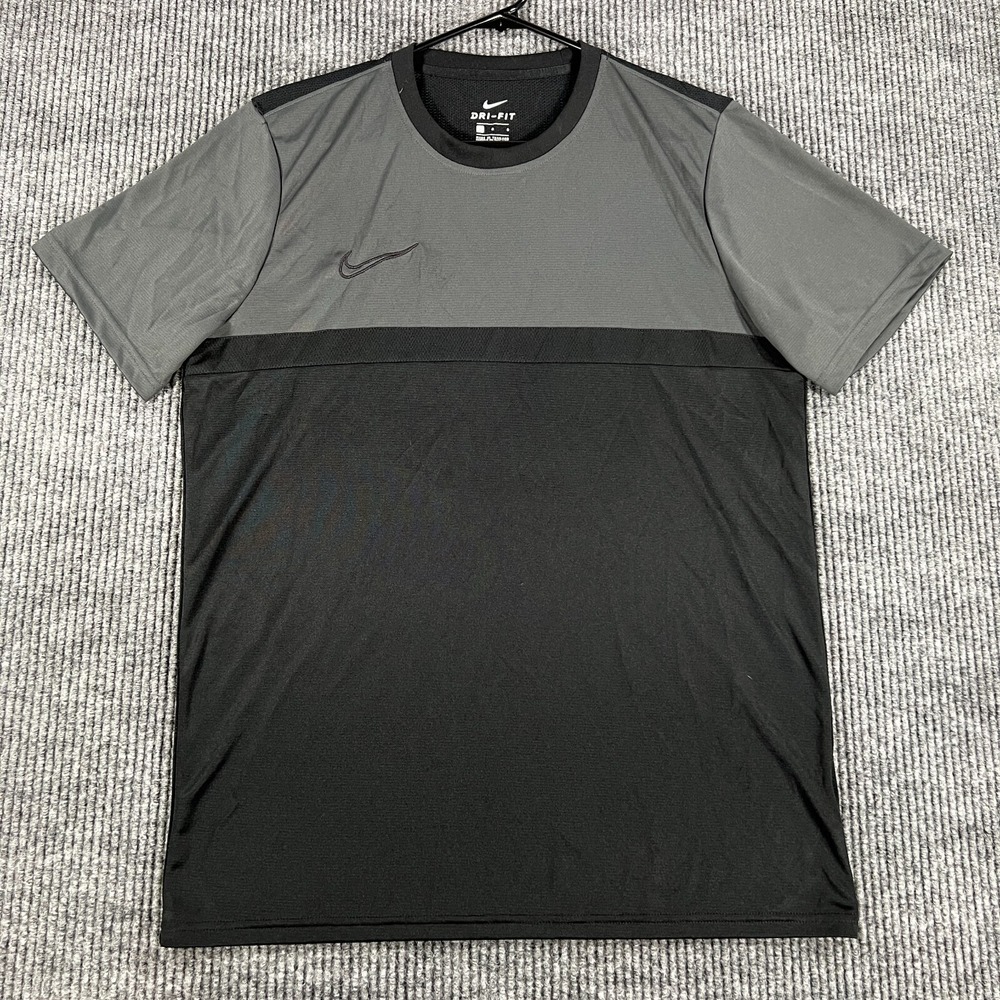 Nike Shirt Mens Large Black Short Sleeve Dri Fit Training Active Workout Gym